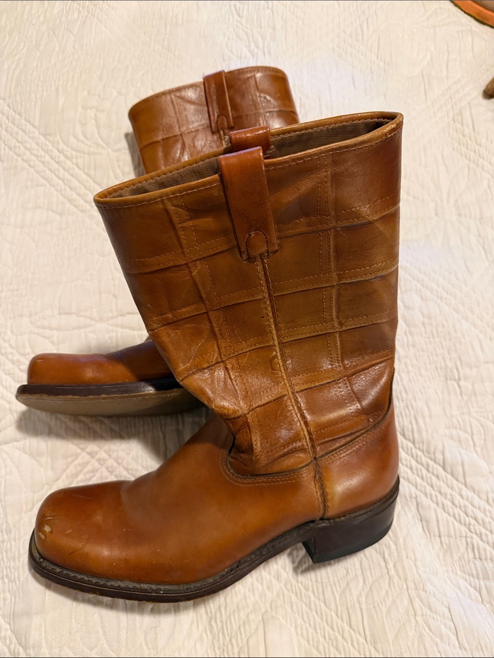 dingo Brown Leather Cowboy Boots